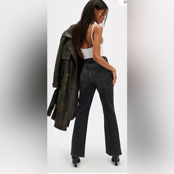 Lee x Daydreamer jeans black High Rise Crop Boot. NWT. 30 - Picture 1 of 10